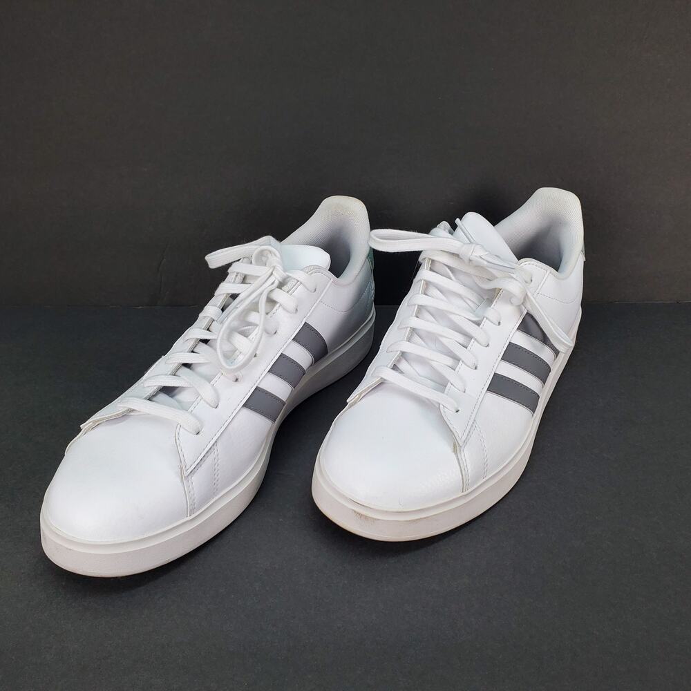 Adidas Mens White/Gray Low Top Sneakers APC 011001 Sz 11.5